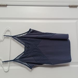 Grayish blue lace camisole